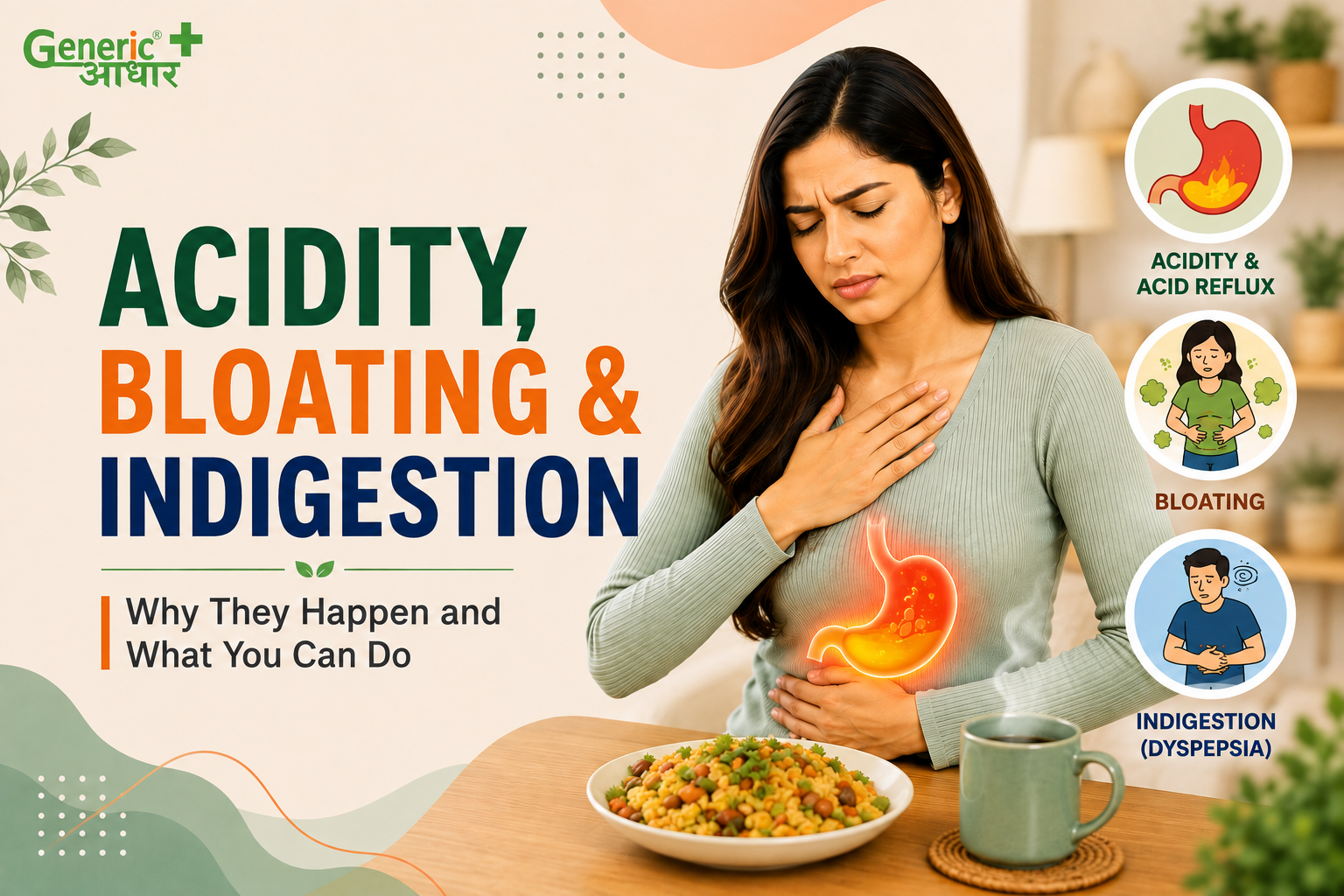 Acidity, Bloating & Indigestion: Why They Happen and What You Can Do