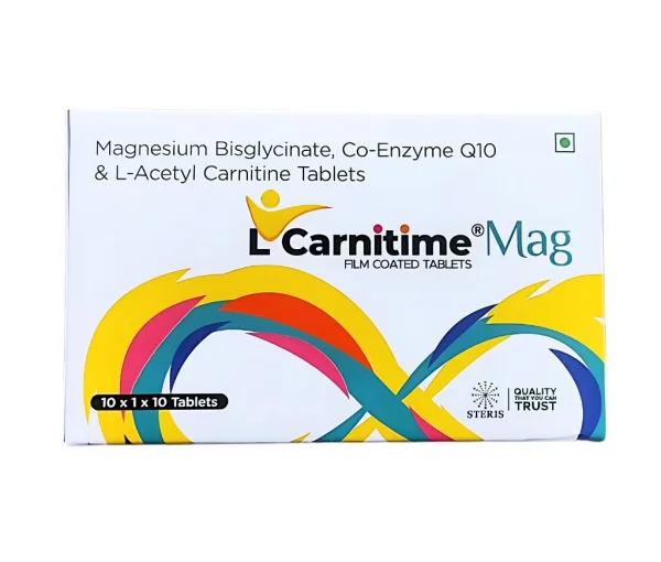 Buy Magnesium Bisglycinate + Co Enzyme Q10 + L-Acetyl carnitine Tablet  Online at best price from pharamcy store