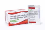 Vildagliptin 50 mg  + Metformin 500 mg Tabs- GA
