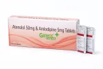 Amlodipine 5 mg + Atenolol 50 mg Tabs- GA