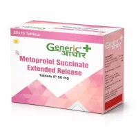 Metoprolol Succinate 50 mg Extended Release Tabs- GA
