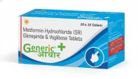 Glimepiride 2 mg + Voglibose 0.2 mg +Metformin 500 mg (SR)Tabs (Swasglimet-V)- GA