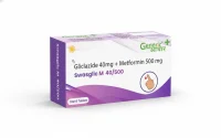 Gliclazide 40mg +  Metformin 500 mg Tabs (Swasglic M 40/500)- GA