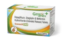 Dapagliflozin 10mg + Sitagliptin 100mg + Metformin 500mg ER Tabs (Swasit DM)- GA
