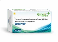 Trypsin-Chymotrypsin + Aceclofenac 100 Mg + Paracetamol 325 Mg Tabs